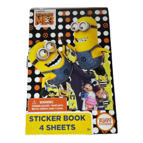Innovative Designs Despicable Me 3 Sticker Book Includes Puffy Stickers - Picture 1 of 7